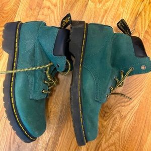 Green Suede Doc Marten’s- Women’s 10 - EU 42